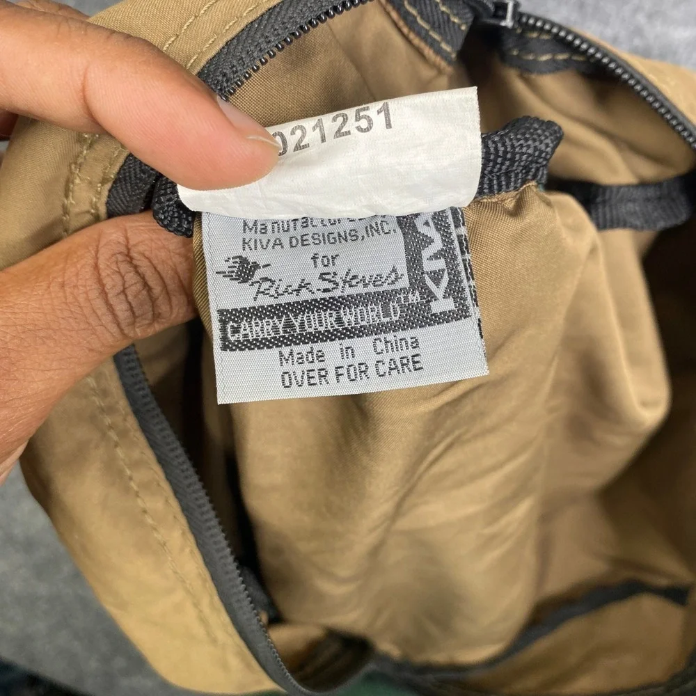 Rick Steves Kiva Designs Travel Backpack Tan Brown Polyester Daypack